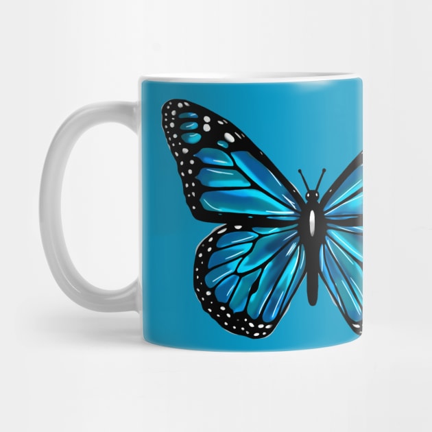 Blue butterfly by MikeMeineArts